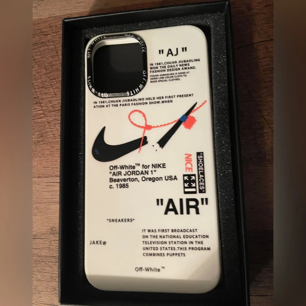The Limited | Apple 12Pro Max Nike “off-White” inspired printed bumper case